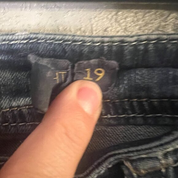 Grace in LA P Straight Sz19 Med Blue High Rise Jeans - Picture 10 of 14